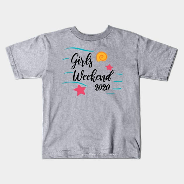 Girls Trip 2020 Mask girls trip weekend Kids T-Shirt by Gaming champion